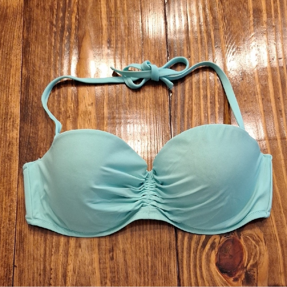 Victorias Secret Teal Bikini Top Size 36D
